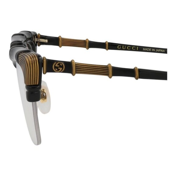 Gucci Womens Cat Eye Black Black Transparent Fashion Designer Eyewear - Picture 5 of 5